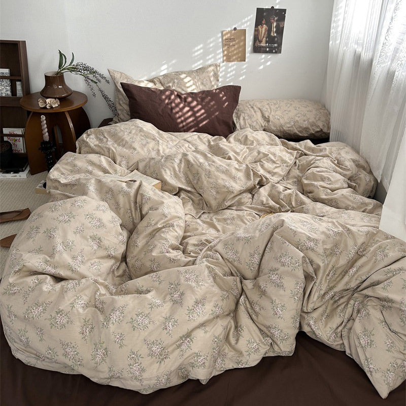 Rynx | Dark Academy Vintage Brown Bedding Set
