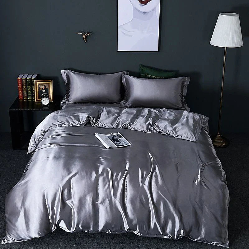 Lisslune | Elegant Satin Silk Bedding Set - Luxurious Comfort for Every Night