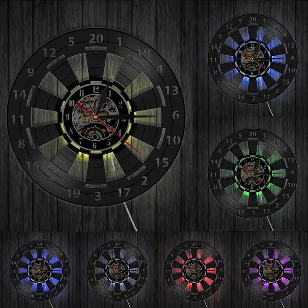 Lisslune | DartGlow Vintage Dartboard Wall Clock