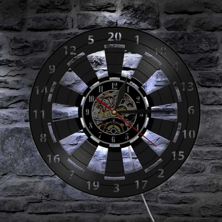 Lisslune | DartGlow Vintage Dartboard Wall Clock