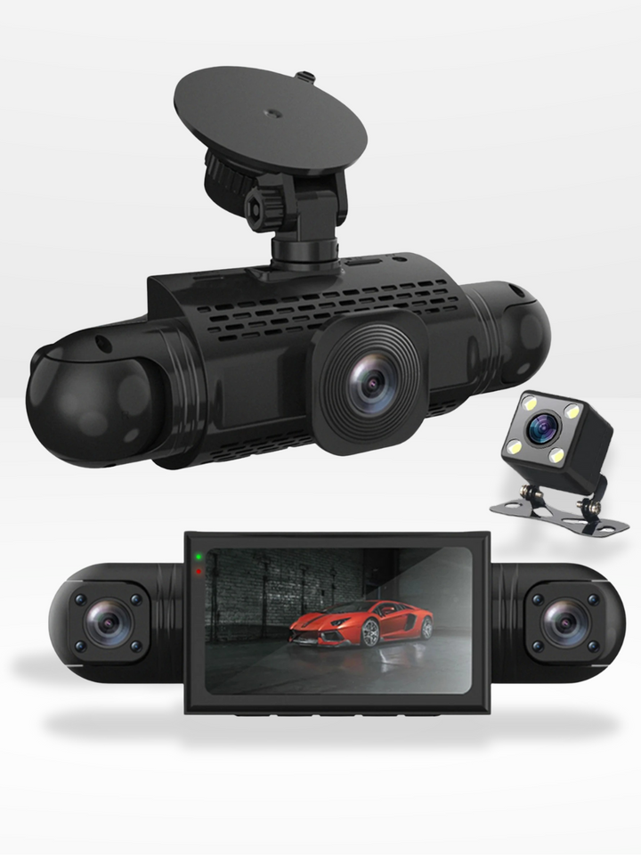 Lisslune | 360° Car Dashcam | DashGard Pro CX360 | Full HD Driving Recorder with Night Vision & Parking Monitor