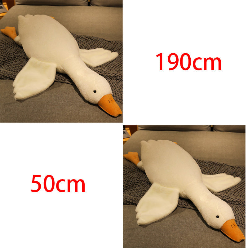Lisslune | Large White Goose Puppet Pillow Sleeping Plush Toy