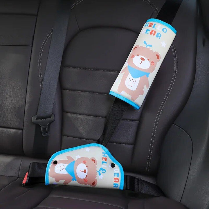 Lisslune | Kids comfort car seat belt support with cartoon design
