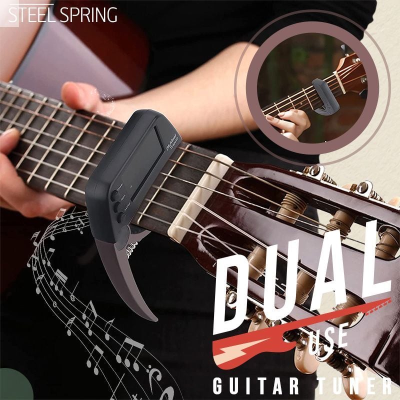 Lisslune | DUAL-USE GUITAR CAPO TUNER WITH LCD DISPLAY