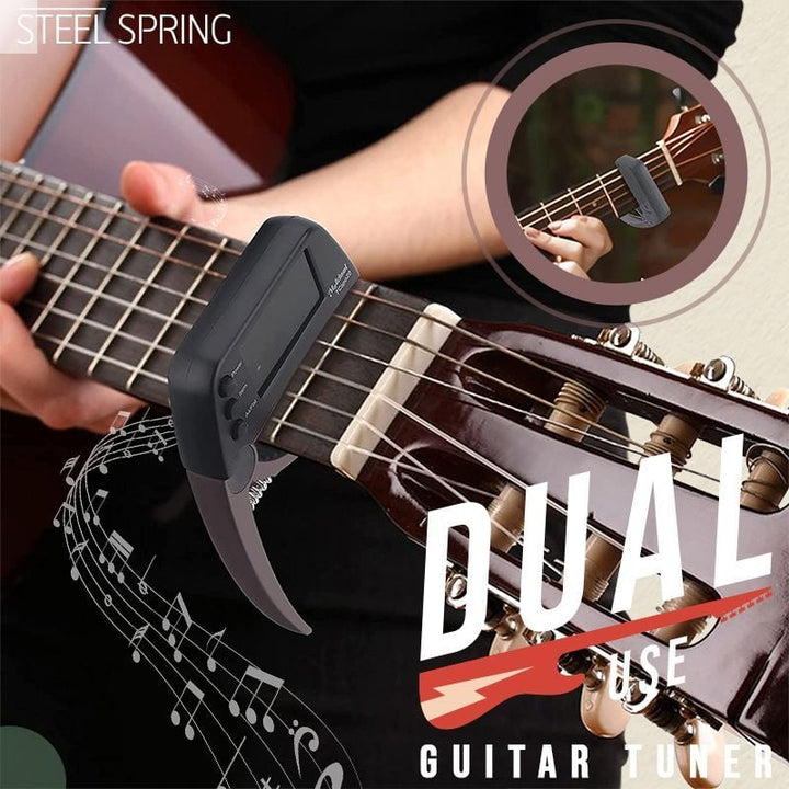 Lisslune | DUAL-USE GUITAR CAPO TUNER WITH LCD DISPLAY