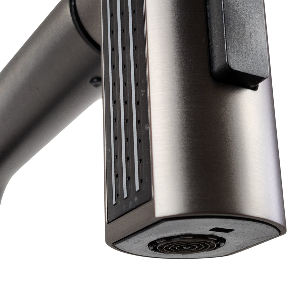 Lisslune | Kitchen faucet, JF-8012B GRAPHITE Pull-out tap, waterfall, 3 modes