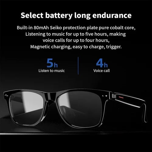 Lisslune | Super Black TechnologySmart Wireless Headphone Sunglasses