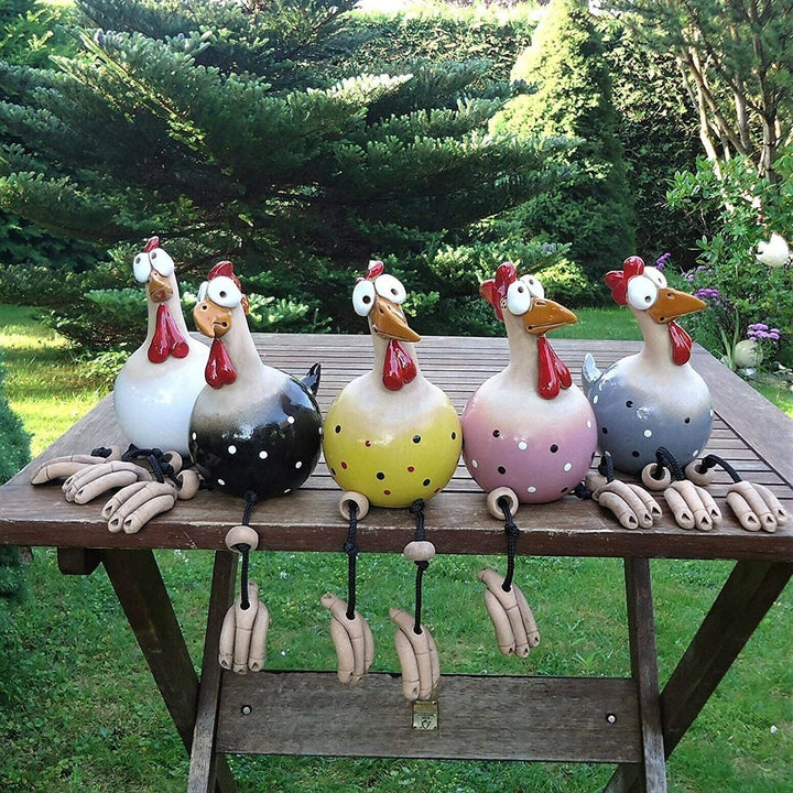 Lisslune | Funny Chickens Garden Decoration