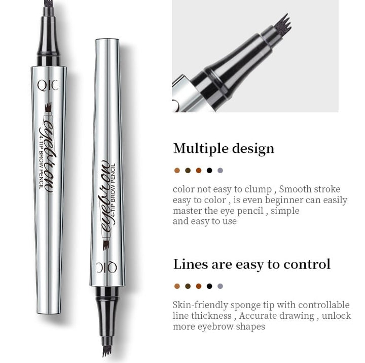 Lisslune | 3D Waterproof Microblading Eyebrow Pen 4 Fork Tip Tattoo Pencil