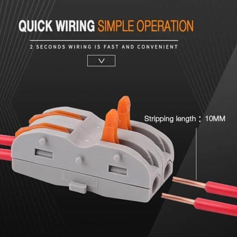 Lisslune | Push-type quick connection terminal, wire splitting