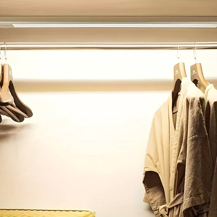 Lisslune | Ultra-Thin LED GlowLight – USB Rechargeable Motion Sensor Cabinet Light with Magnetic Backing for Kitchen, Wardrobe, or Closets