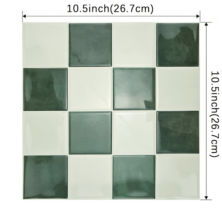 Rynx | 10/30 pieces self-adhesive tile] 10/30 pieces self-adhesive bathroom wall tile, self-adhesive kitchen splash, 10.5 inches * 10.5 inches waterproof and oil-resistant splash guard, easy-to-apply adhesive for kitchen, bathroom, walls & RVs