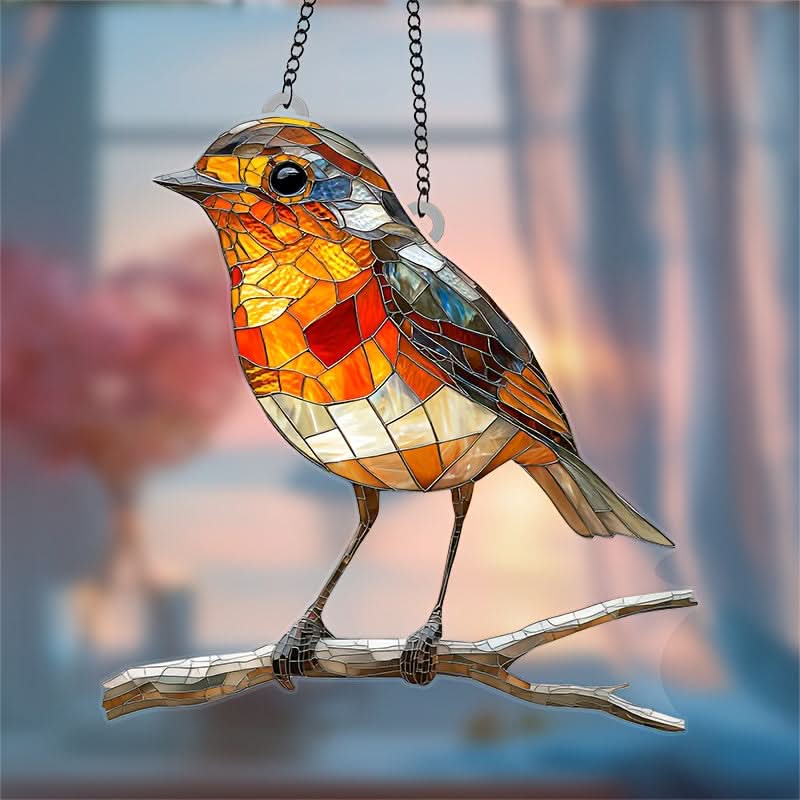 Lisslune | Acrylic Bird Sun Catcher Hanging Window Decor
