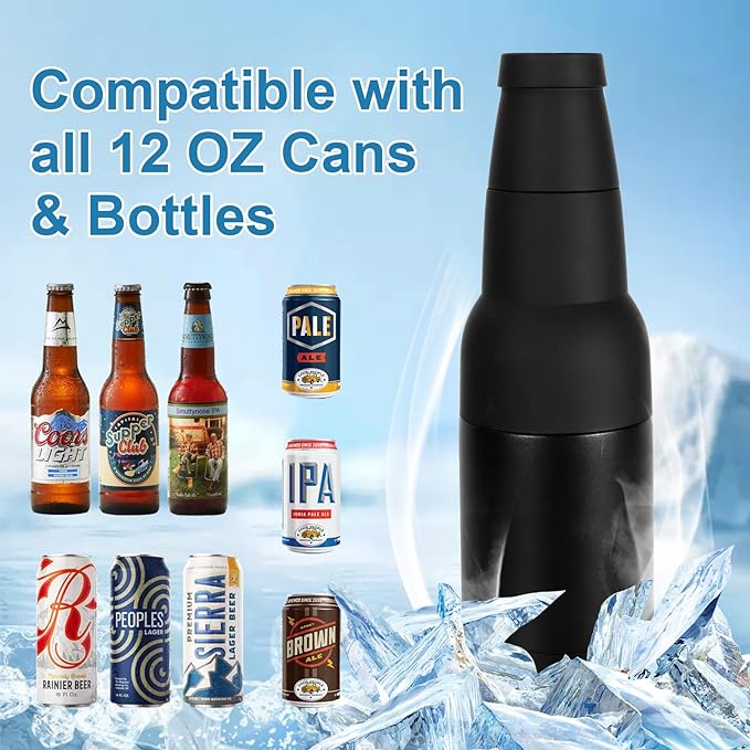 Lisslune | Beer Bottle and Can Cooler with Beer Opener
