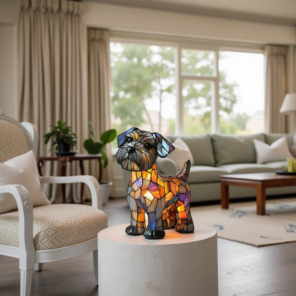 Lisslune | GlowPaw Dog Tribute Lamp – Handmade Acrylic Night Light for Dog Lovers (USB Powered)