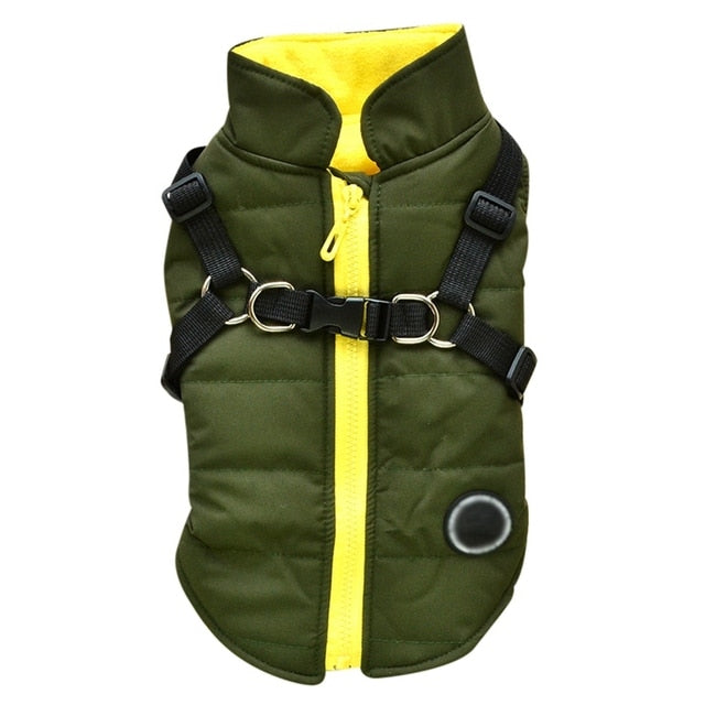 Lisslune | Waterproof pet coat with harness