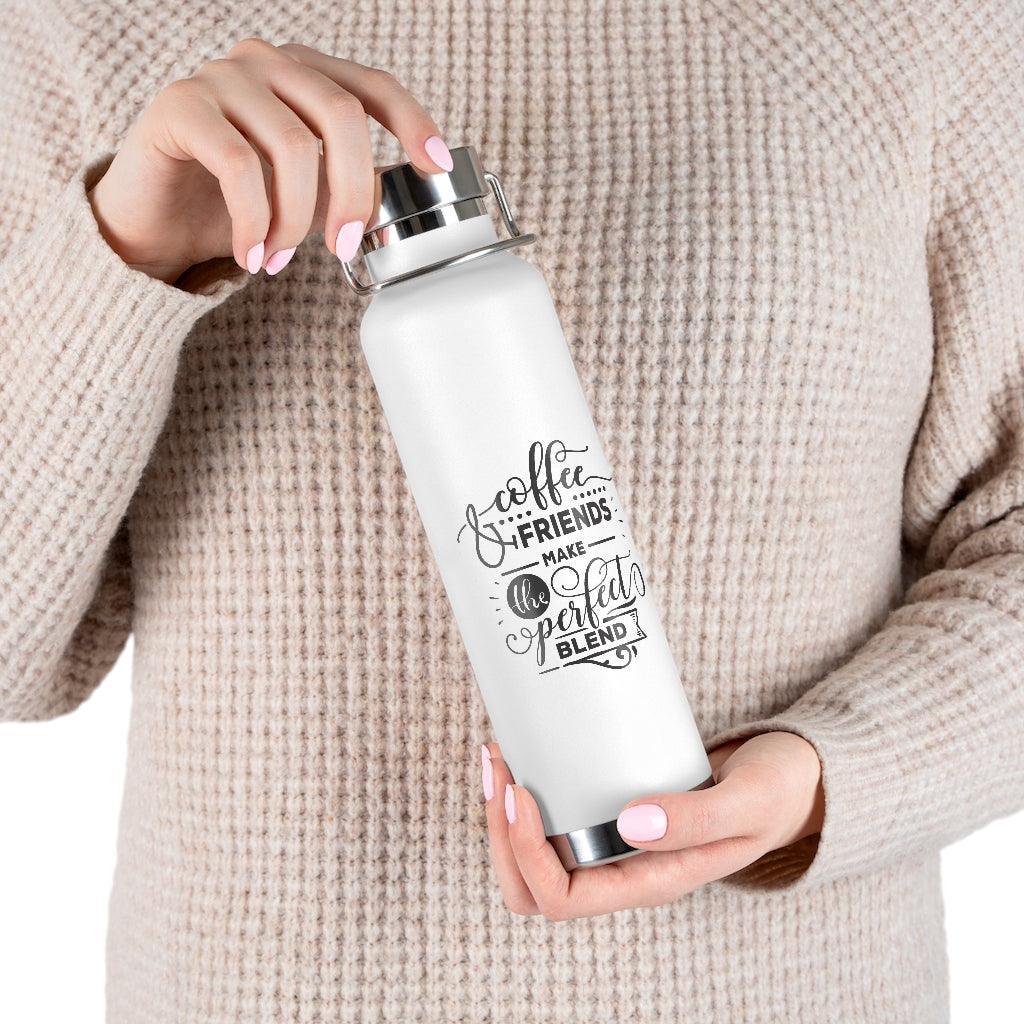 Lisslune | 22oz Insulated Stainless Steel Water Bottle - Ideal for Coffee Lovers with Superior Temperature Retention