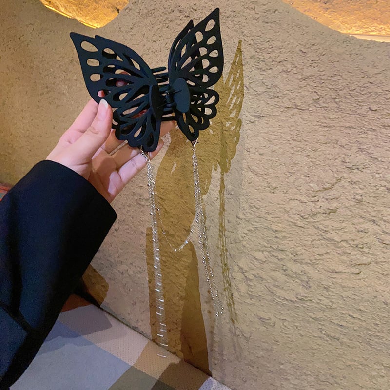 Lisslune | Tassel butterfly hair clip