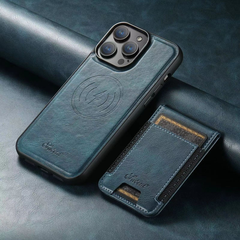 Lisslune | LuxCase Leather Phone Case with Card Slot and Stand – Suitable for iPhone