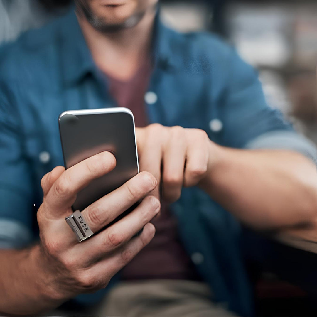 Lisslune | Funny Rotatable 'FICK' Ring Rotatable Mood Control Ring