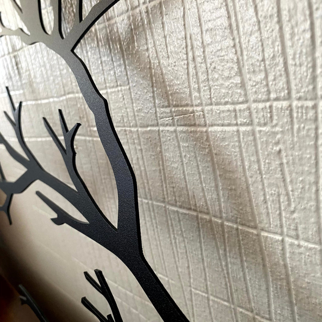 Lisslune | PerchArt Metal Wall Decoration – Birds on a Branch for a Timeless Natural Appearance