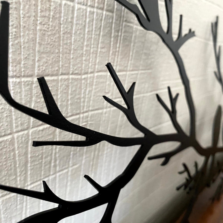 Lisslune | PerchArt Metal Wall Decoration – Birds on a Branch for a Timeless Natural Appearance
