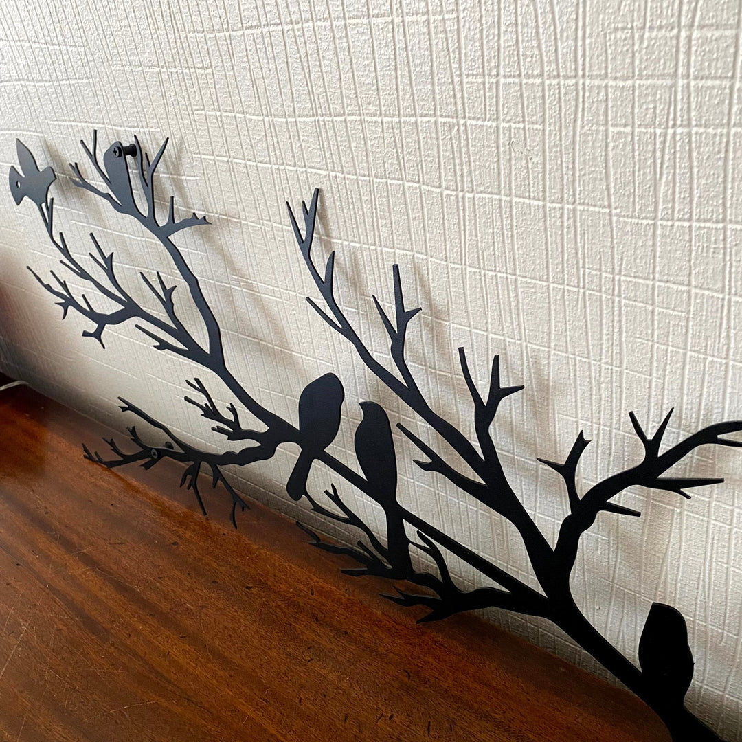 Lisslune | PerchArt Metal Wall Decoration – Birds on a Branch for a Timeless Natural Appearance
