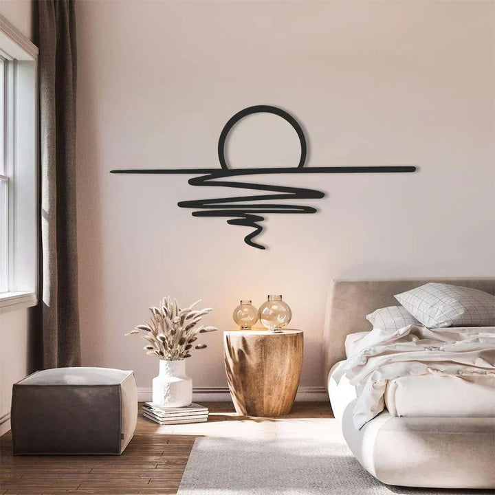 Lisslune | SereneSwirl - Modern minimalist wall art for stylish spaces