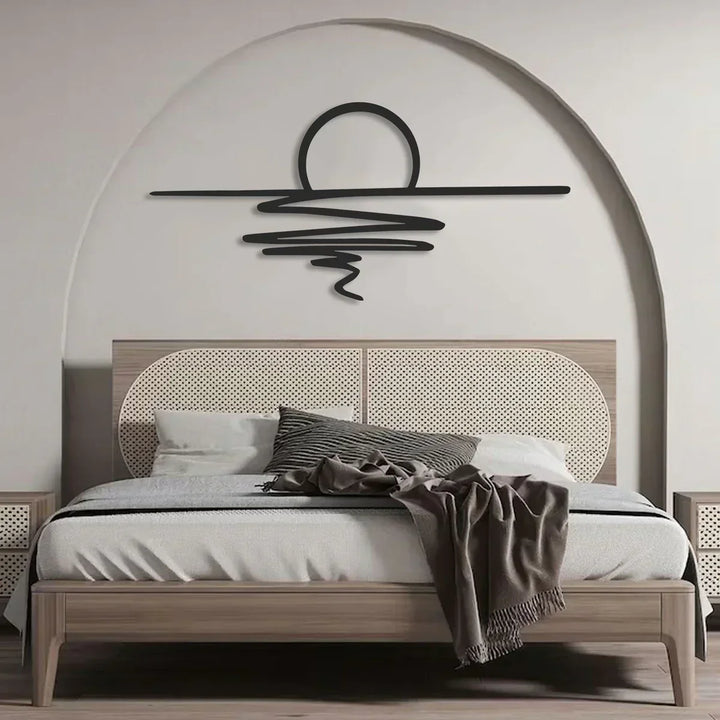Lisslune | SereneSwirl - Modern minimalist wall art for stylish spaces