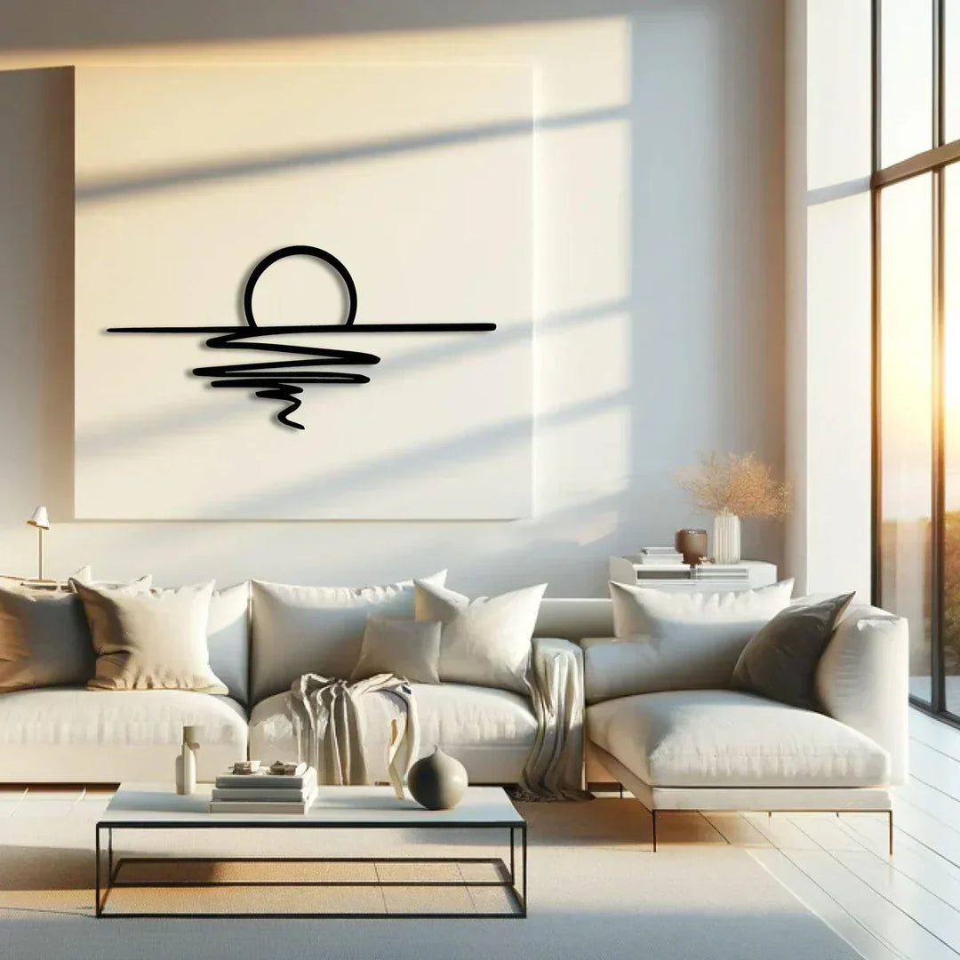 Lisslune | SereneSwirl - Modern minimalist wall art for stylish spaces