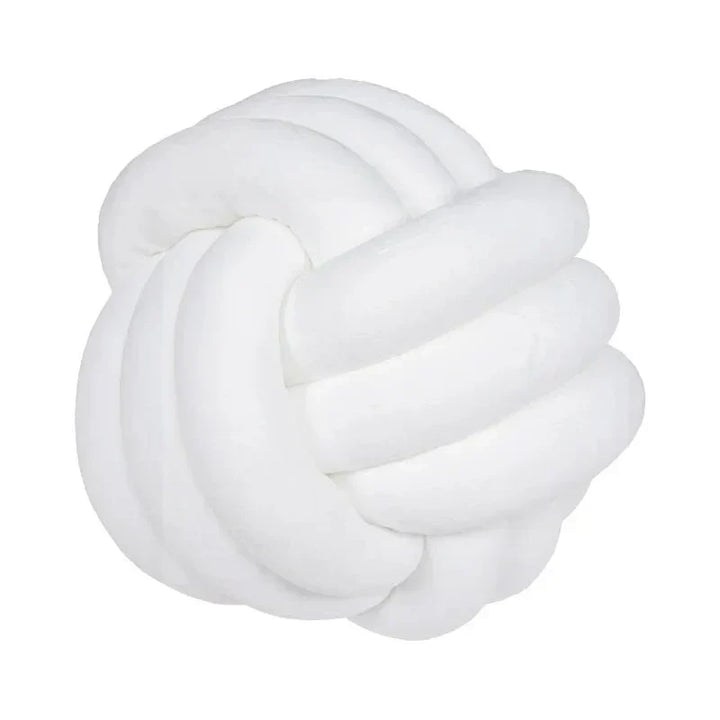 Lisslune | Decorative knotted suede-look ball soft cushion