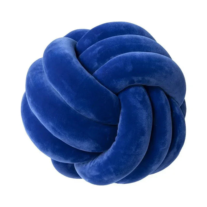 Lisslune | Decorative knotted suede-look ball soft cushion
