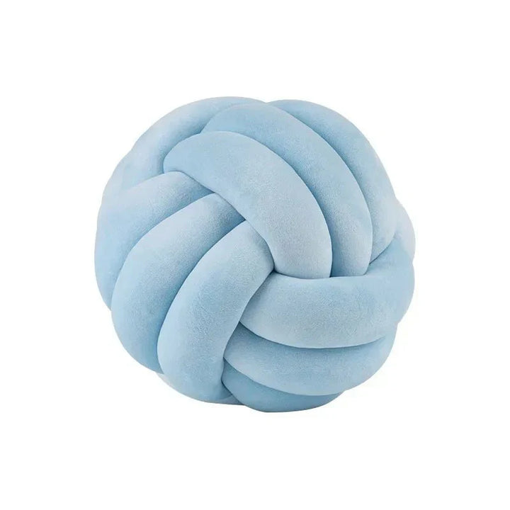 Lisslune | Decorative knotted suede-look ball soft cushion
