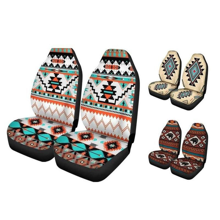 Lisslune | Southwest Geometric Tribal Aztec Universal Car Seat Covers