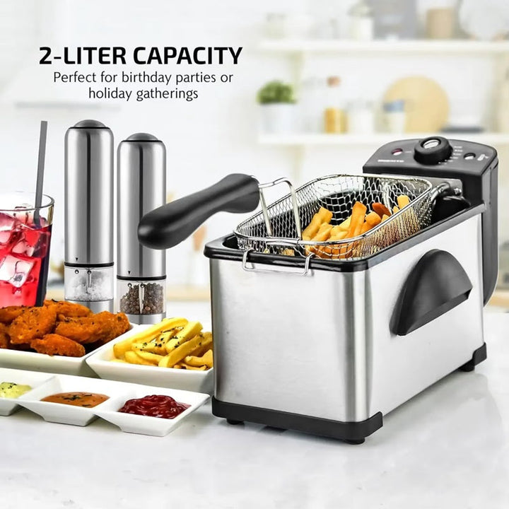 Lisslune | 2L Electric Deep Fryer with Adjustable Temperature Control