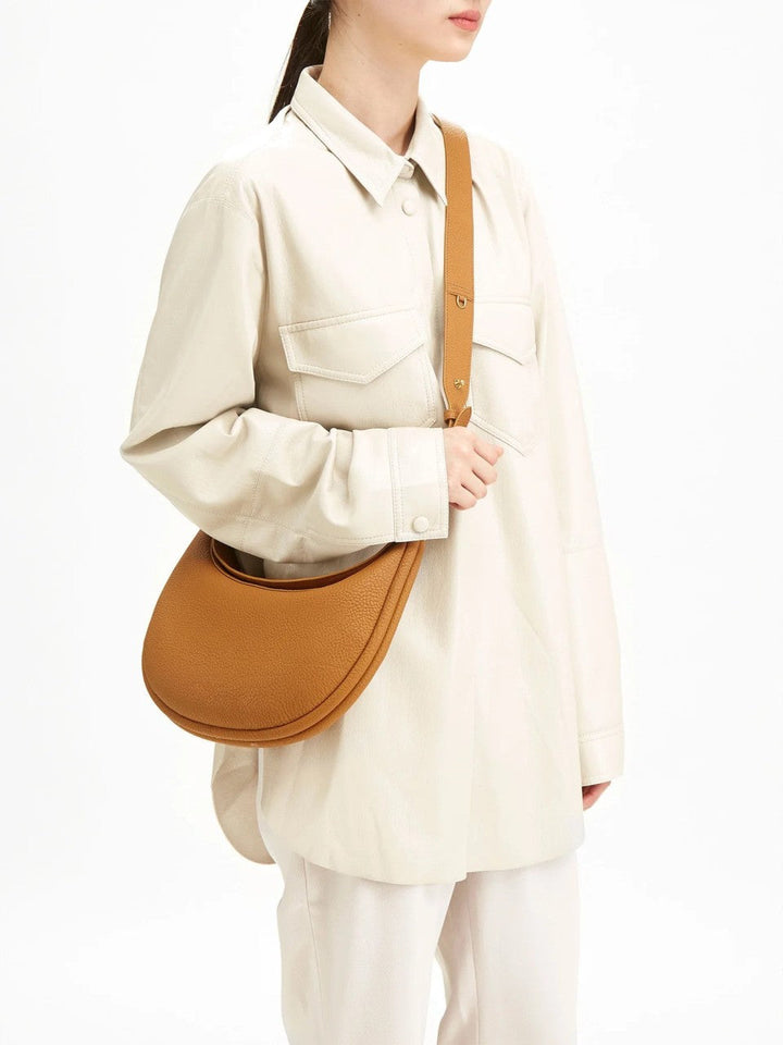 Lisslune | Thonia – Chic Minimalist Half-Moon Shoulder Bag Elegant Modern Crossbody Purse for Women