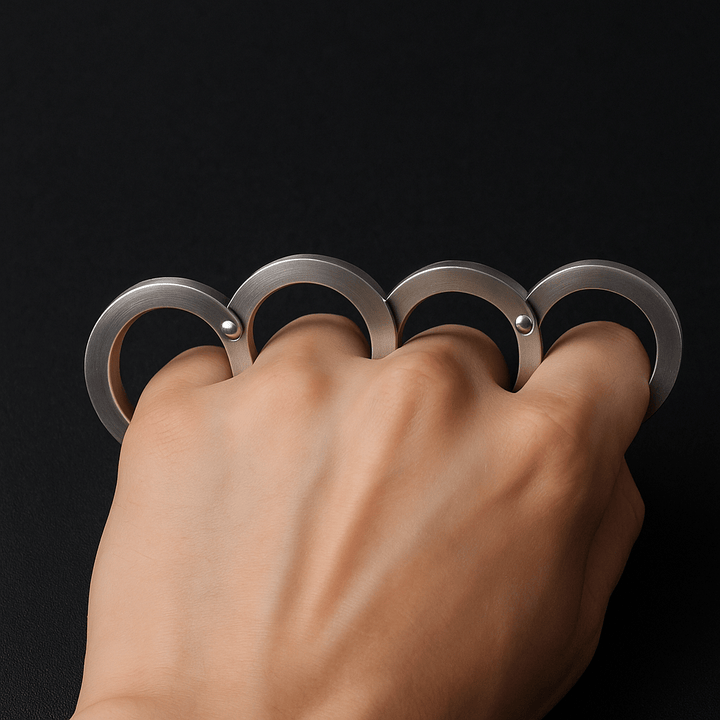 Lisslune | DEFENDRING – Tactical Foldable Self-Defense Ring with Rotatable Stainless Steel Design