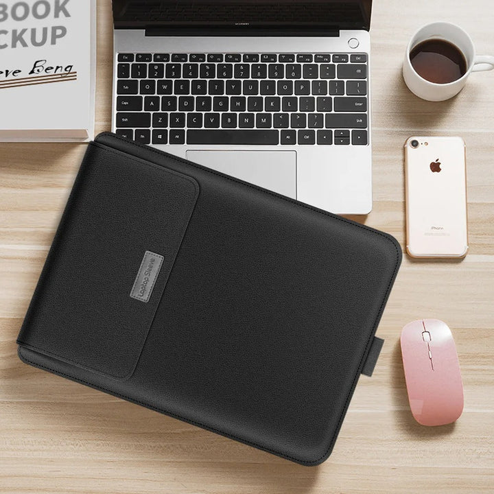 Lisslune | 4-in-1 Laptop Sleeve - Slim Protective Case with Stand Function