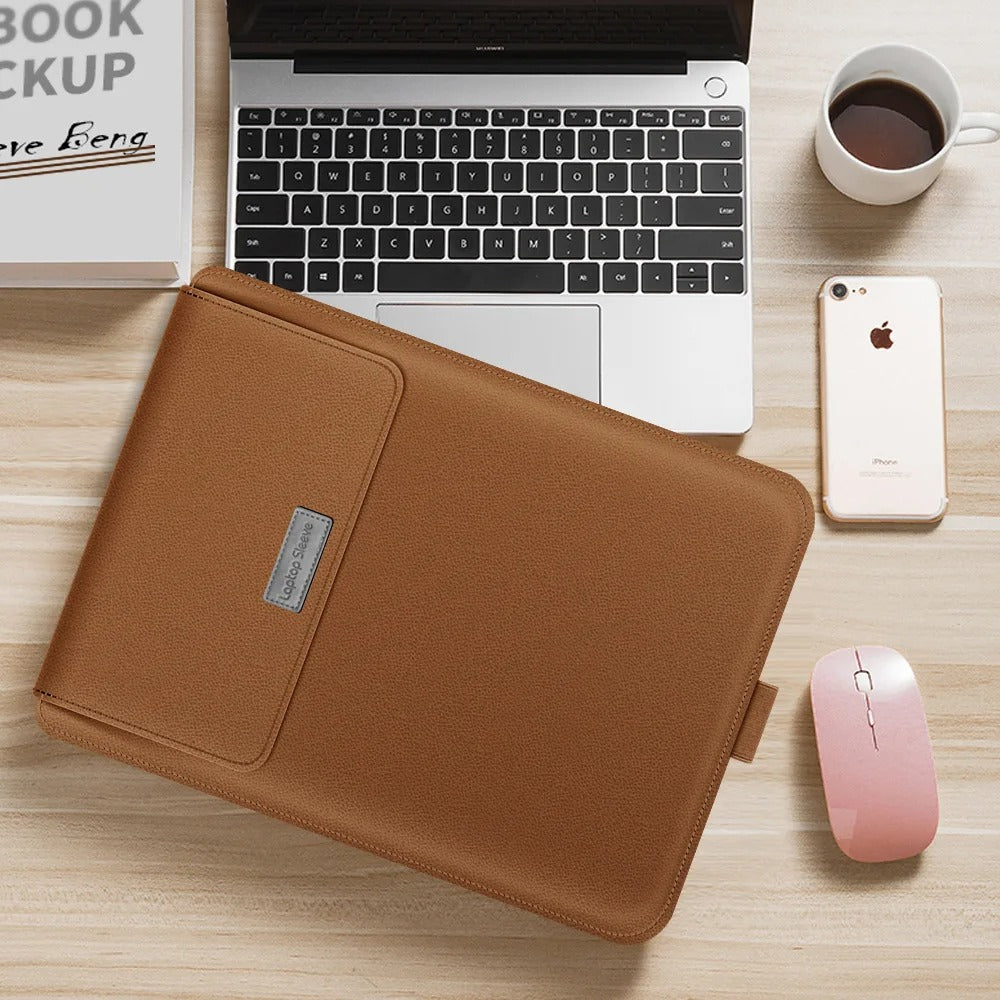 Lisslune | 4-in-1 Laptop Sleeve - Slim Protective Case with Stand Function