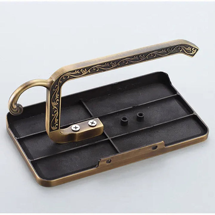 Lisslune | RegalHold - Toilet paper holder in antique style with shelf