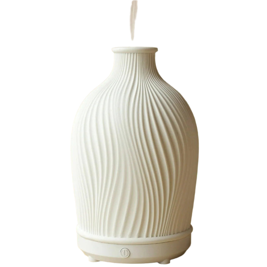Lisslune | SereniMist vase-shaped ultrasonic aroma diffuser – Elegant aroma diffuser with soothing LED lighting