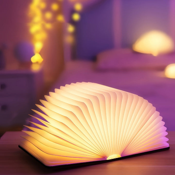 Lisslune | 📖 Wood book lamp - For desk study gift decoration light