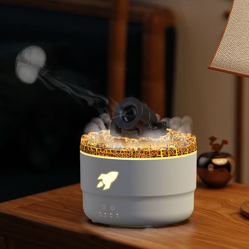 Lisslune | Lava Cannon Humidifier Aroma Diffuser with Mist Night Light