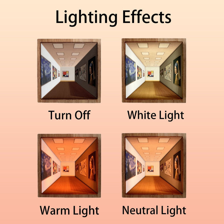 Lisslune | 3D Glasses-Free Gallery Optical Illusion Wall Lamp & Night Light