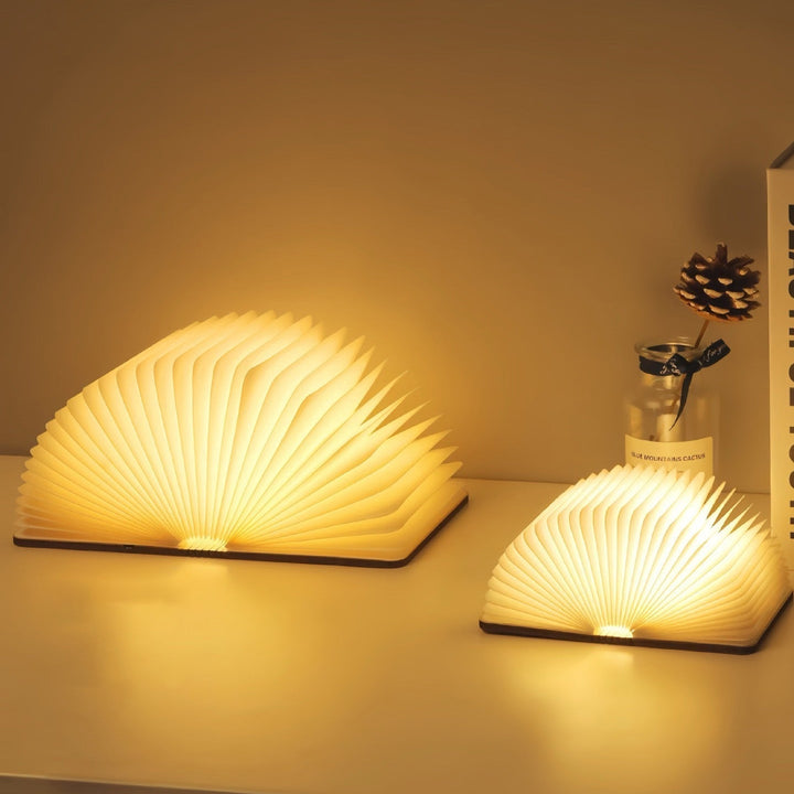 Lisslune | 📖 Wood book lamp - For desk study gift decoration light