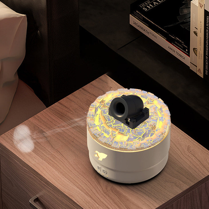 Lisslune | Cannon Humidifier Aroma Diffuser Water Mist Night Light Lava Perfect Gift