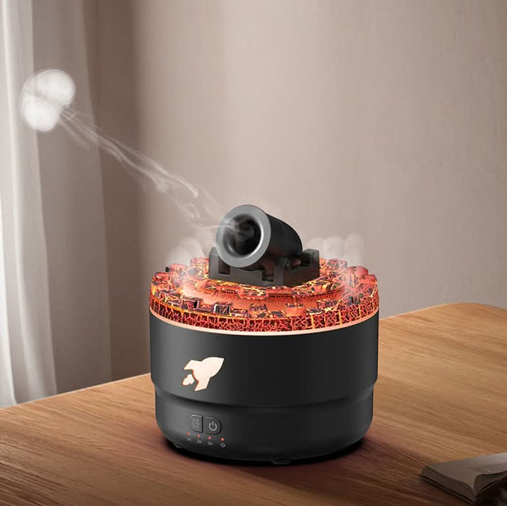 Lisslune | Lava Cannon Humidifier Aroma Diffuser with Mist Night Light
