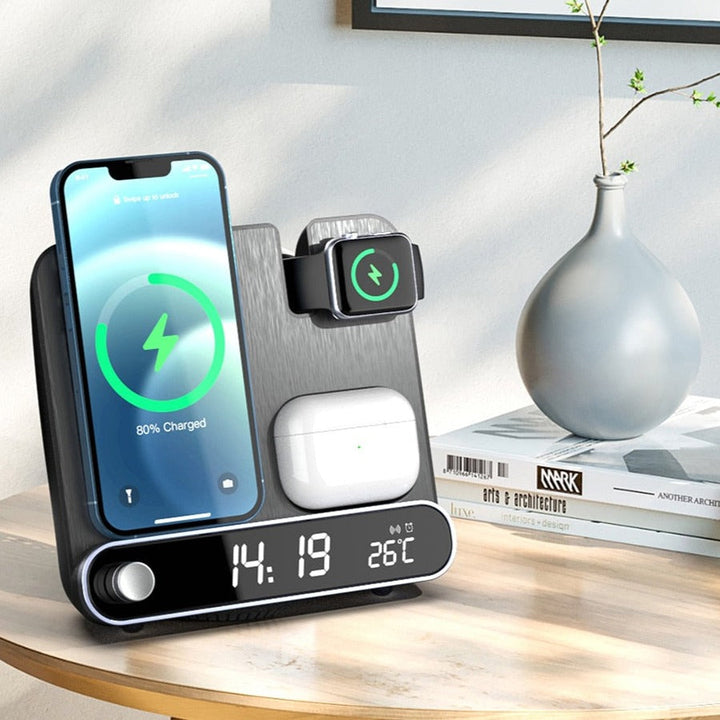 Lisslune | 3 in 1 wireless charger Alarm clock