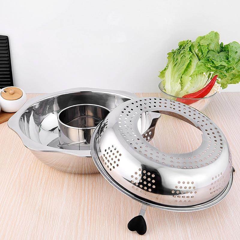 Lisslune | Stainless Steel Rotating Easy Cook Hot Pot Cookware