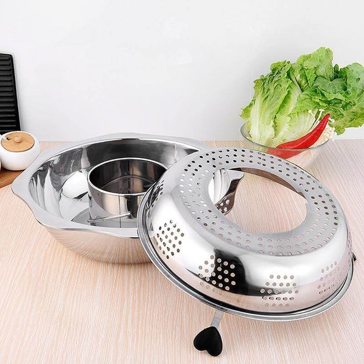 Lisslune | Stainless Steel Rotating Easy Cook Hot Pot Cookware